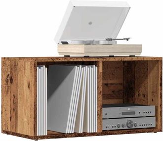 vidaXL Caja De Almacenaje Madera De Ingenier&iacute;a Envejecida 69,5x34x36cm Vidaxl