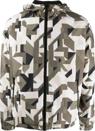 Karl Lagerfeld Giacca con stampa geometrica - Verde