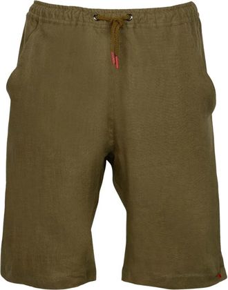 Kiton Short Pants - Heren - Korte Broeken - Groen - 2XL - Linnen - Korte Broeken