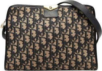 Dior Pre-owned Shoulder Bags, female, Multicolor, Size: ONE SIZE Pre-owned Vintage Canvas Shoulder Bag