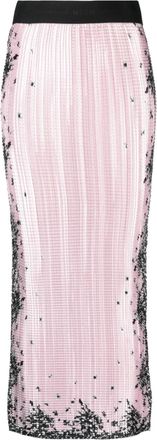 Msgm sequin-design pencil skirt - women - Polyester - 44 - Pink