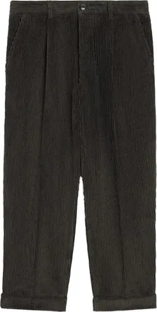 Ami Cotton Corduroy Carrot Trousers - Gray