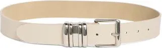 Steve Madden Multi Keeper Faux Leather Belt in Oatmeal at Nordstrom Rack, Size X-Large