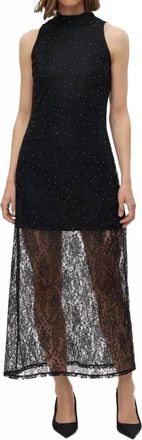 Vero Moda Manja Sleeveless High Neck Maxi Dress In Black