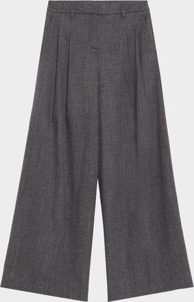 TWP Next Didi Stretch Wool Wide-Leg Trousers