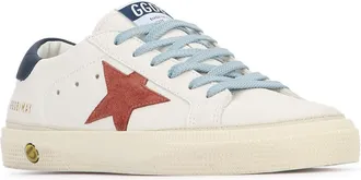 Golden Goose Boys May Sneaker White Leather