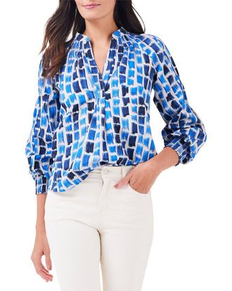 Nic+Zoe Nic+Zoe Brushstroke Blues Top