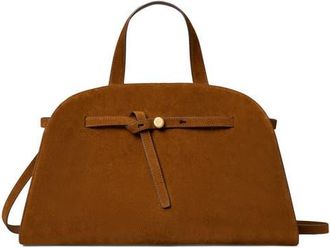 Tory Burch Romy Suede Leather Bauletto in Caramel at Nordstrom