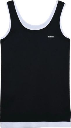 Miu Miu Scamiciata Jurk - Dames - Tops zonder mouwen - Blauw - XS - Tops