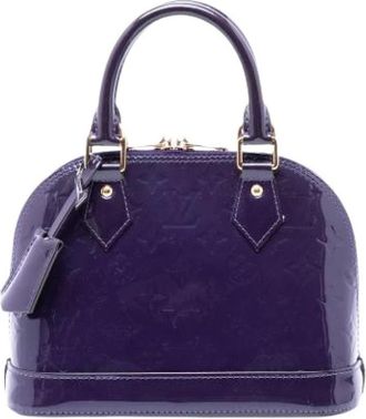 Louis Vuitton Pre-owned Alma BB - Dames - Vintage Handtas - Paars - ONE Size - Leer - Vintage