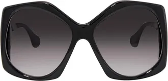 Gucci Grey Geometric Ladies Sunglasses GG0875S 001 62
