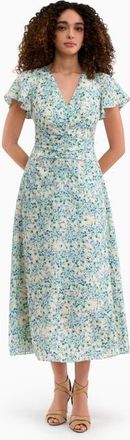 Rebecca Taylor Bellamy Silk Dress in Cream Multi at Nordstrom, Size 0