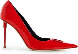 Elisabetta Franchi Schoenen, Dames, Rood, 35 EU, Leer, Patent Leather Pump
