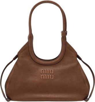 Miu Miu Bolso Tote Ivy Nappa - Bags - Mujer - Marr&oacute;n - ONE SIZE