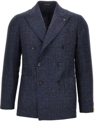 Tagliatore Tweed double-breasted jacket Man 48