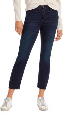 Frame Denim Le High Denim High Rise Straight Leg Jeans In Navy