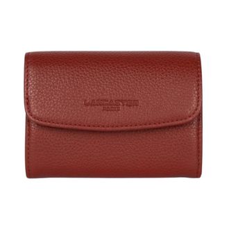 Lancaster Foulonn&eacute; PM Portemonnee - Dames - Accessoires - Rood - Maat: ONE Size Leer