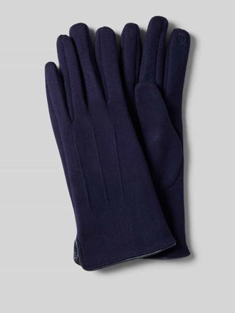 Eem Fashion Handschuhe mit Teilungsn&auml;hten in Marine, Gr&ouml;&szlig;e L