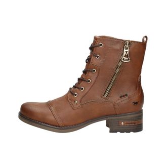 Mustang Lace-up Boots - Dames - Veterlaarzen - Bruin - 37 EU - Wol - Schoenen