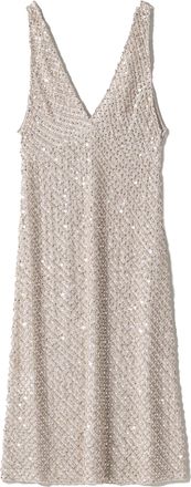 Miu Miu Embroidered Chiffon Dress