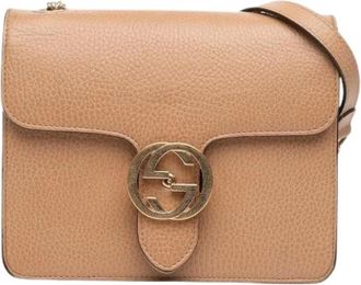 Gucci Pre-owned Cross Body Bags, female, Beige, Size: ONE SIZE Pre-owned Vintage Cross Body Bag