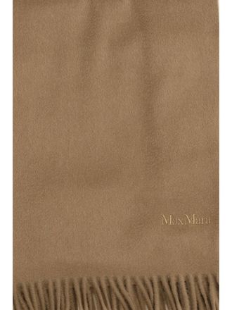 Max Mara Womens Cashmere Scarf Baci Camel Scarfs