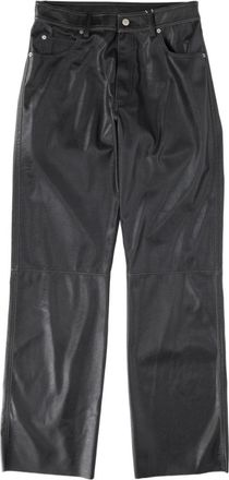 Maison Margiela Sleek Black Coated Polyester Jeans