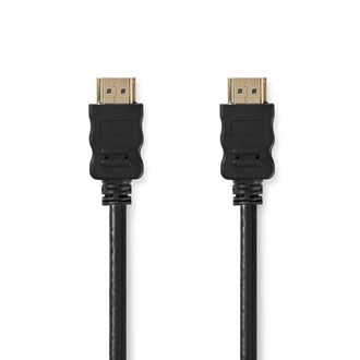 Nedis Cable Hdmi De Alta Velocidad Por Cable A Traves De Ethernet - Conector Hdmi Conector Hdmi 4k30hz Arc 102 Gbps 300 M Redondo Pvc Negro Label