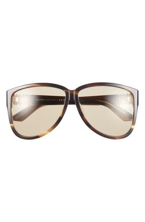 Miu Miu 61mm Pilot Sunglasses in Yellow at Nordstrom