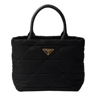 Prada (WMNS) PRADA SS26 Small Padded Re-Nylon Tote Black 1BG373-RDJN-F0632