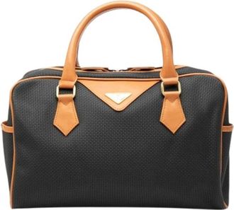 Saint Laurent Pre-owned Boston Bag - Dames - Vintage Handtas - Zwart - ONE Size - Leer - Vintage