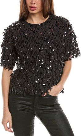 Brunello Cucinelli WomenS Anthracite Wool Blend Embellished Shirt, Size M