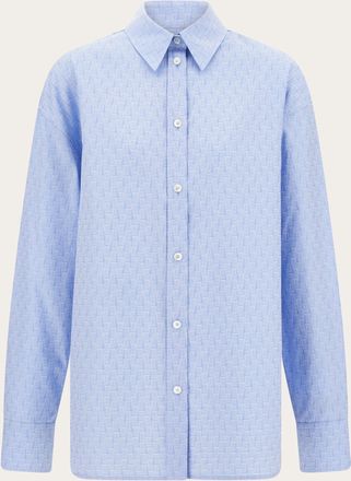 Ferragamo Women Ferragamo Monogram shirt Blue