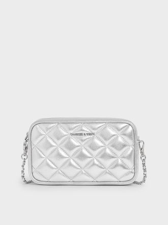 Charles & Keith Mini Apfra Quilted Crossbody Bag