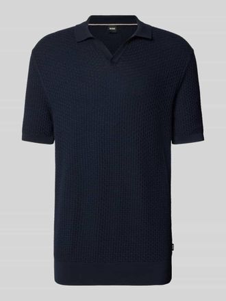 HUGO BOSS Regular Fit Poloshirt aus reiner Baumwolle Modell NATALO in Marine, Gr&ouml;&szlig;e XXXL