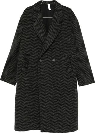 Hevò Hombre, Abrigos, Negro, Talla: L