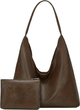 Generic Compatible For Tote bag hand bill of lading shoulder womens retro simple large(Grey)