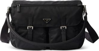 Prada Re-Nylon Leather-trim Shoulder Bag