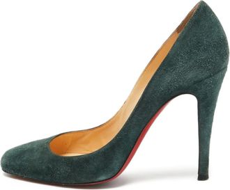 Christian Louboutin Pumps in pelle scamosciata con tacco 105mm - Verde