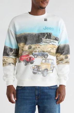 Goodie Two Sleeves Jeep Hill Sweatshirt in Whisper White at Nordstrom Rack, Size Medium