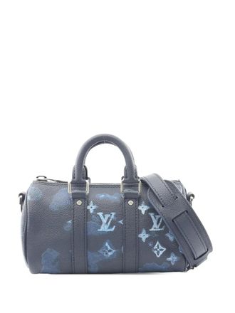 Louis Vuitton 2021-2025 Taurillon Ink Watercolor Keepall Bandouliere XS satchel - Blue