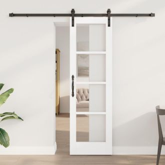 Berkfield Home Sliding Door with Hardware Set ORKDALWhite 61x198.5 cm