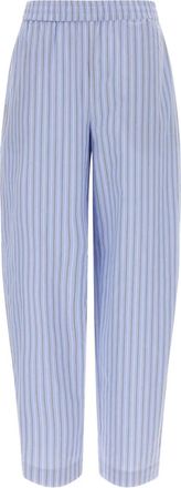 Rotate Pantaloni affusolati a righe - Blu