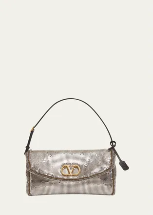Valentino Garavani Devain Metal Top-Handle Bag