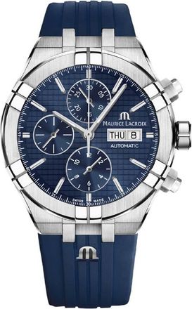 Maurice Lacroix Aikon Chronograph Automatic Blue Dial Mens Watch AI6038-SS000-430-4