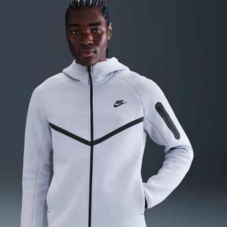 Nike Mens Tech Fleece Windrunner Full-Zip Jacket in Grey | HV0949-030