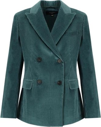 Max Mara Dames, Jassen, Groen, Maat: 2XS Katoen
