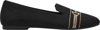 Vivaia Round-Toe Embroidered Loafers in Black - Horsebit at Nordstrom, Size 7.5