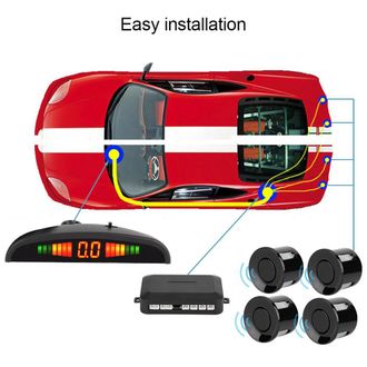 OEM Alarma Sonora Para 4 Sensores De Estacionamiento, Zumbador, Radar De Visi&oacute;n Trasera, Sistema Led