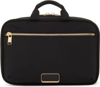 Tumi Madeline Nylon Cosmetics Bag in Black/Gold at Nordstrom